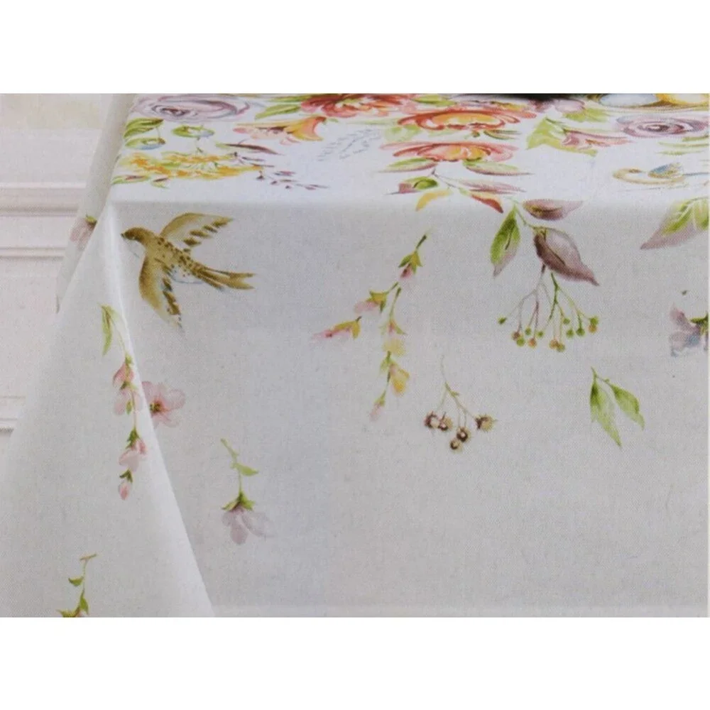Printed Linen Tablecloth 52